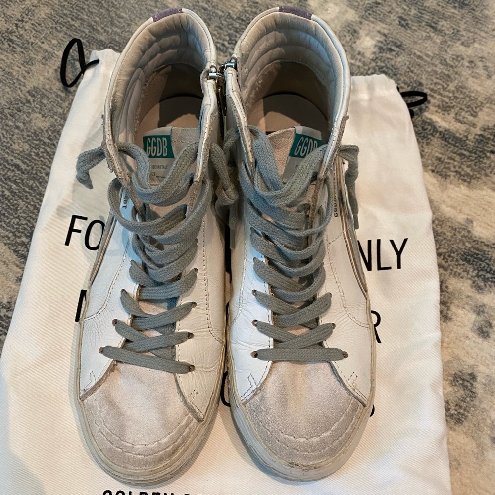 Golden Goose Slide White Leather